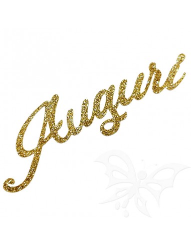 Scritta AUGURI glitter oro