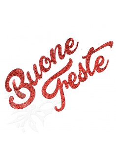 Scritta BUONE FESTE glitter...