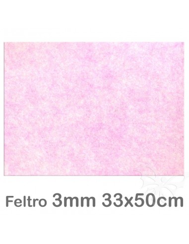 Feltro 33x50cm 3mm - Lilla melange