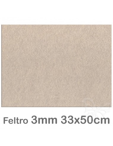 Feltro 33x50cm 3mm - Camoscio chiaro