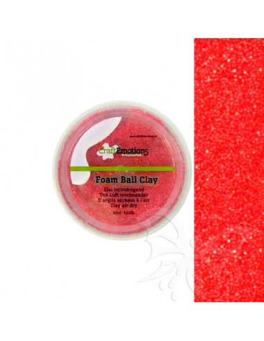 Foam Ball Clay - Rosso Glitter