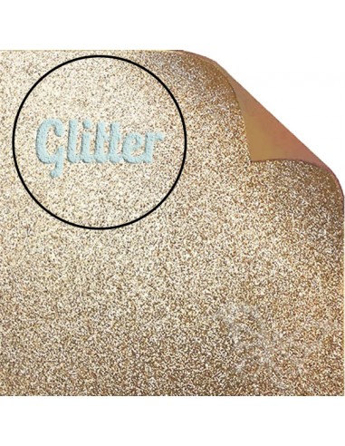 Foglio Moosgummi glitter "Oro freddo"...