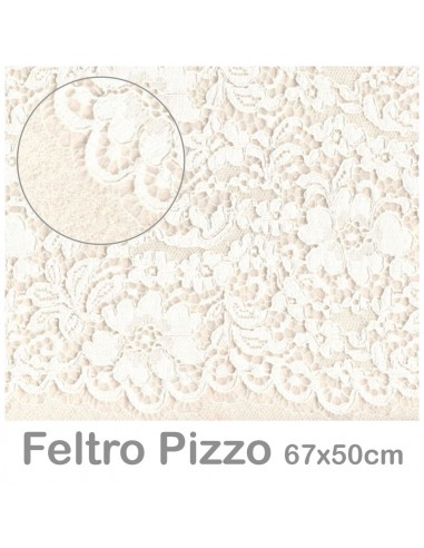 Feltro Pizzo 50x67cm PANNA