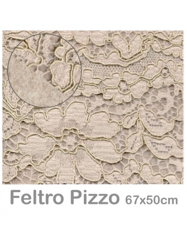 Feltro Pizzo 50x67cm TORTORA MELANGE