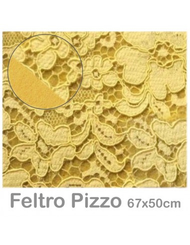 Feltro Pizzo 50x67cm GIALLO SENAPE...