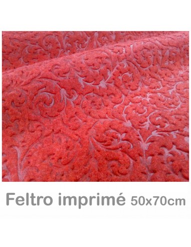 Feltro Imprimé 50x70cm ROSSO melange