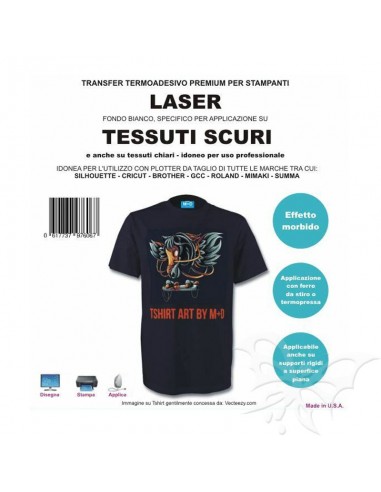 Set 5 fogli termoadesivi per laser-...