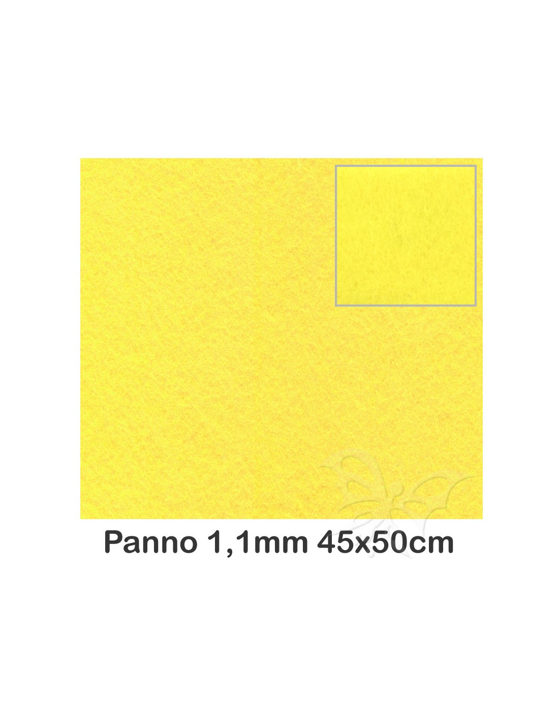 Pannolenci 1,1mm 45x50cm Giallo limone