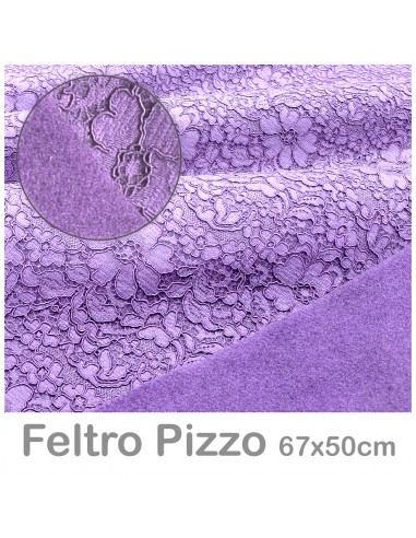 Feltro Pizzo 50x67cm LAVANDA