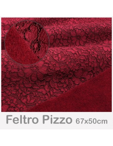 Feltro Pizzo 50x67cm BORDEAUX