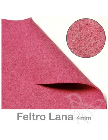 Feltro Lana 4mm 50x77cm - ROSA MELANGE