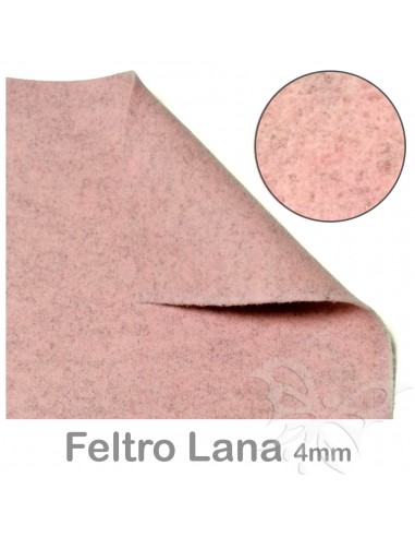 Feltro Lana 4mm 50x77cm - ROSA...