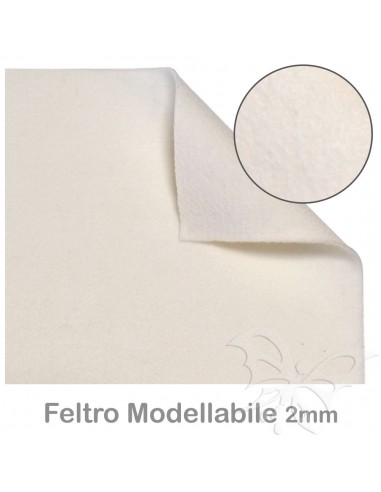 Feltro Modellabile 2mm 50x70cm LATTE