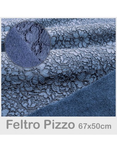 Feltro Pizzo 50x67cm Avio