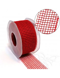 Nastro rete Rosso 50mm x 3mt