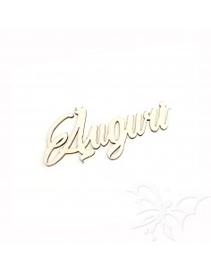 SCRITTA in LEGNO "Auguri"...