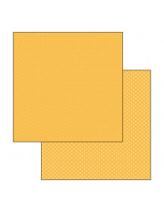 Foglio Double Face Pois albicocca