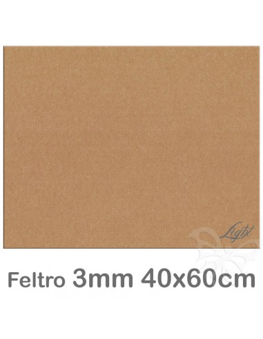 Feltro cm 40x60 mm3 CAMOSCIO