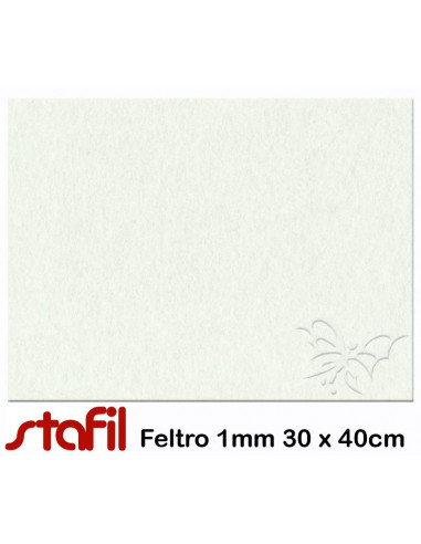 Foglio FELTRO 30x40cm 1mm Panna 25017029