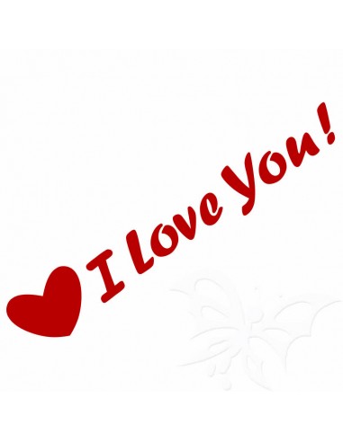 Set 10 Scritte vinile "I LOVE YOU !"...