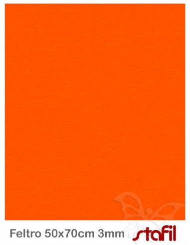 Feltro cm 50x70 mm3 ARANCIO NEON