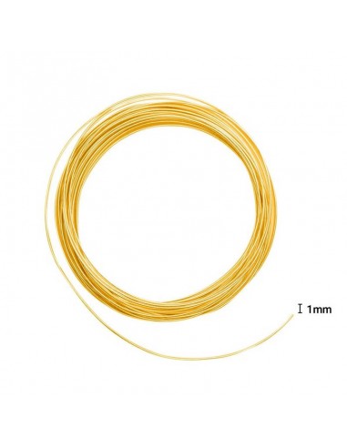 Filo di Alluminio 1mm x 10mt LIGHT GOLD