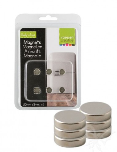 Set 6 super Magneti diametro 10x3mm