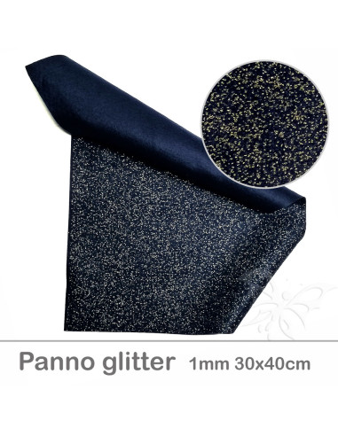 Panno GLITTER oro 30x40cm 1mm - Blu...