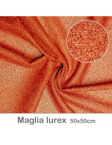 Maglina lurex 50x50cm - Ruggine