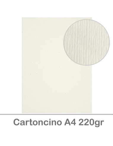 Cartoncino A4 220gr set 10fg. Bianco...