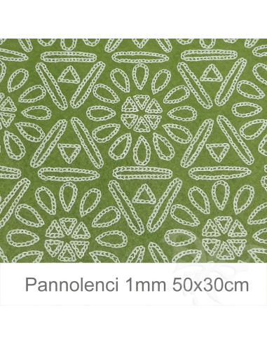 Pannolenci 50x30cm 1mm AZTECO - Verde...