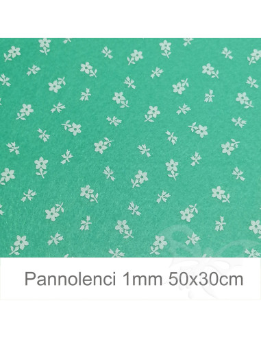 Pannolenci 50x30cm 1mm FIORI - Tiffany