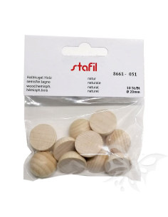 Set 10 Semisfere in legno...