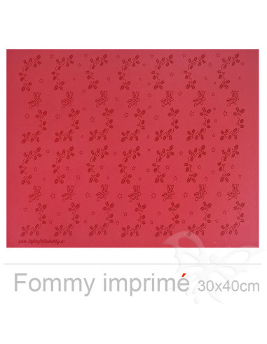 Fommy imprimé Agrifoglio "Rosso" 2mm