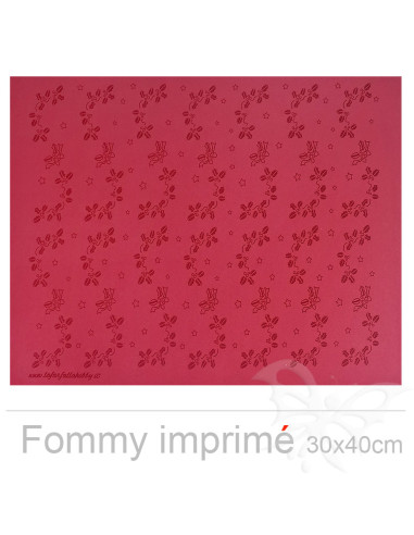 Fommy imprimé Agrifoglio "Rosso...