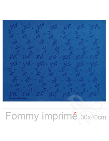 Fommy imprimé Agrifoglio "Blu Marine"...