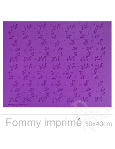 Fommy imprimé Agrifoglio "Lilla" 2mm