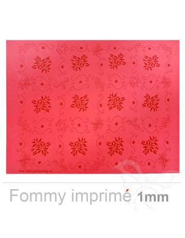 Fommy soft imprimé Poinsettia "Rosso"...