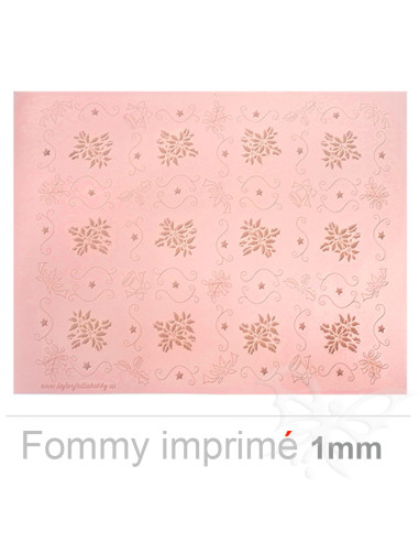 Fommy soft imprimé Poinsettia "Rosa...