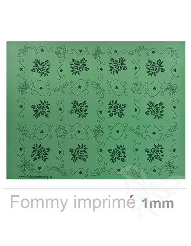 Fommy soft imprimé Poinsettia "Verde...