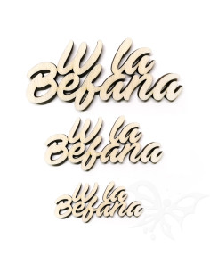 Set 3 scritte W la Befana...