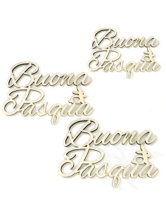 Set 3 scritte buona pasqua...