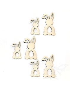 Set 6 coniglietti in...