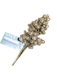 BACCHE GLITTER ORO bianco...