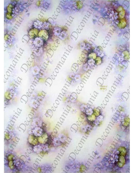 carta riso fiori viola Sonie Ames