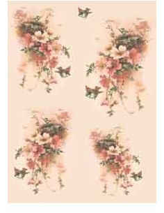 carta riso nido in fiore