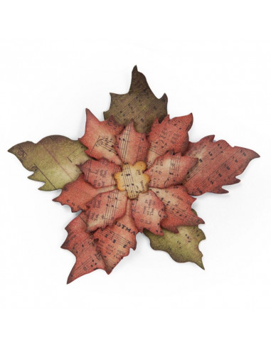 Fustella Bigz Sizzix die- Tattered Poinsettia 