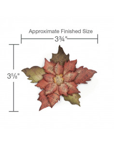 Fustella Bigz Sizzix die- Tattered Poinsettia  2