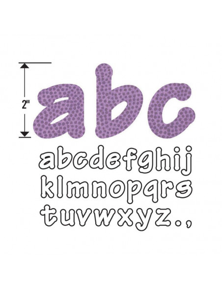 Sizzix Bigz Alphabet Set 4 Dies - Lollipop Shadow Lowercase Letters