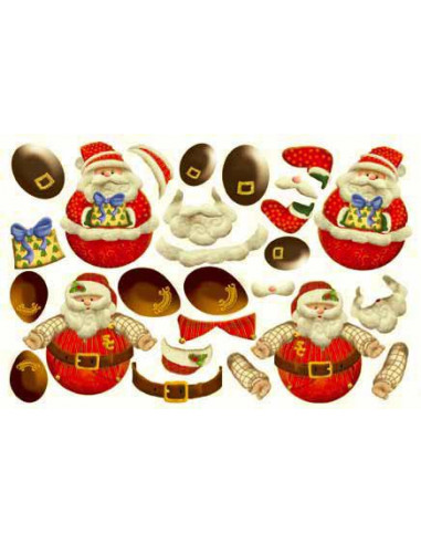 FOMMY DECO' tema santa claus cm20x30